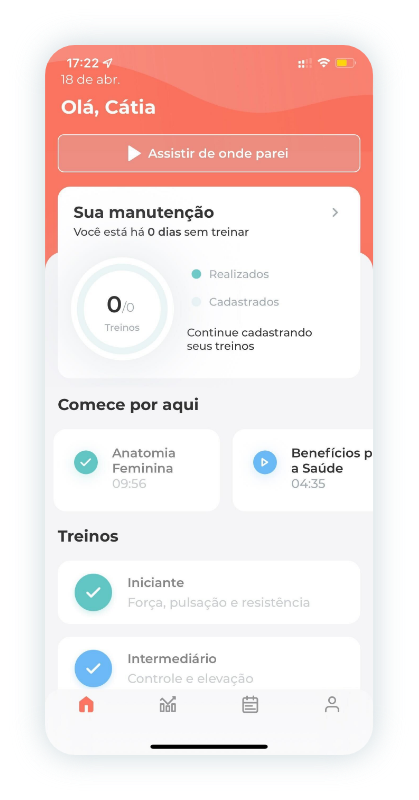 Tela do App Aperta e Solta